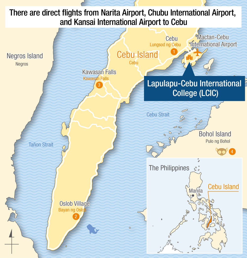 There are direct flights from Narita Airport, Chubu International Airport, and Kansai International Airport to Cebu